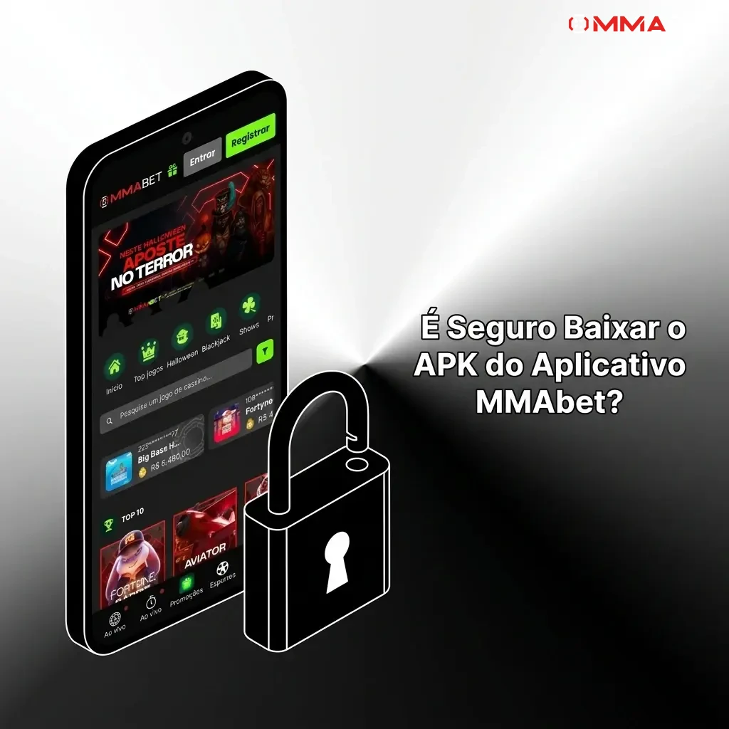 Aplicativo MMAbet APK seguro com licença oficial, certificado SSL e criptografia para proteção de dados