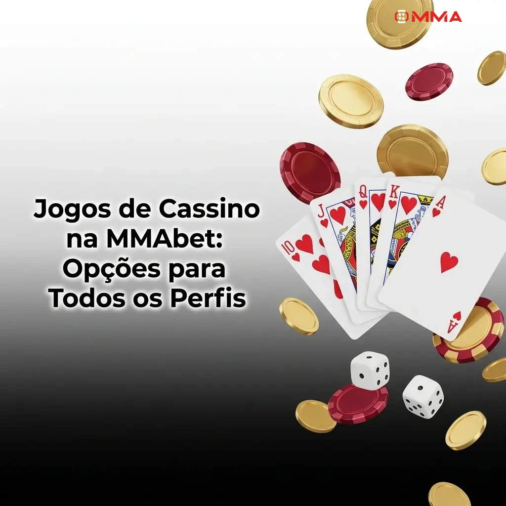 Jogos de cassino MMAbet com slots, roleta ao vivo, blackjack, bacará e mais opções para jogadores brasileiros