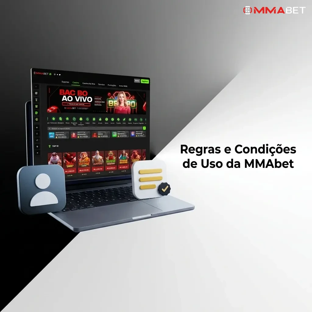 Regras e condições de uso da MMAbet: idade mínima, conta única, rollover de bônus e saques